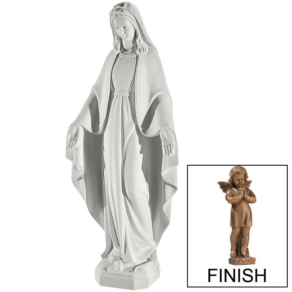 Biondan Bronze Praying Madonna Statue