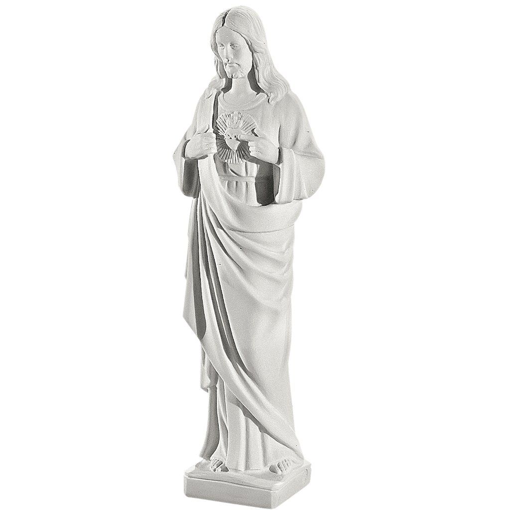 STATUE SACRED HEART H.37 WHITE - Biondan